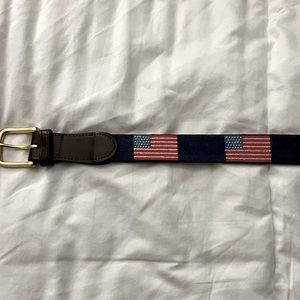 American Flag Needlepoint Belt
